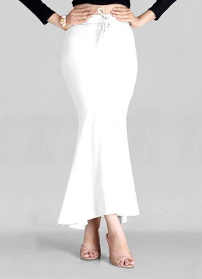 Woo THiNG Plain Sari Shapewear For Women Lycra Blend Petticoat(L)
