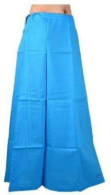 First Trend Fashions Women saree ladies inskirt readymade Dark Firozi colour fast Waist 38 Pure Cotton Petticoat(Medium)