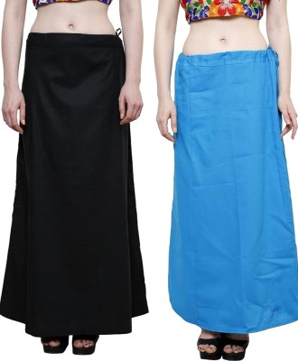 Maa sharda garments Combo black and sky blue cotton petticoat Cotton Blend Petticoat(Free)