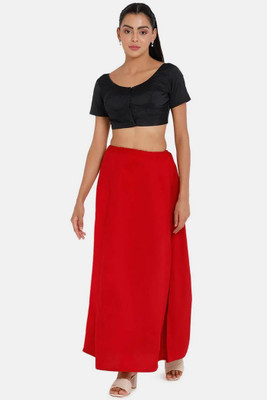 Elite Style PREMIUM RED COTTON SAREE PETTICOAT Cotton Blend Petticoat(XL)