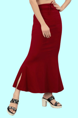 house of common FUL._Fish_Maroon_L_Saree Shapewear shapewear petticoat For women Lycra Blend Petticoat(L)
