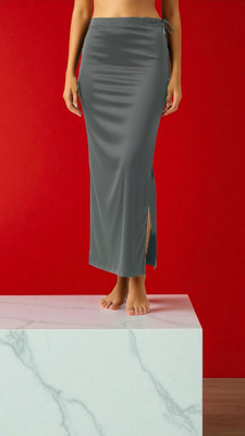 The Stanch Shapeware Dark Grey MT0061 Lycra Blend Petticoat(XL)