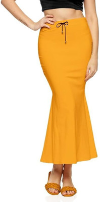 KERMIT Fiscut_01_Mustard_M_ shapewear petticoat For Women Lycra Blend Petticoat(M)