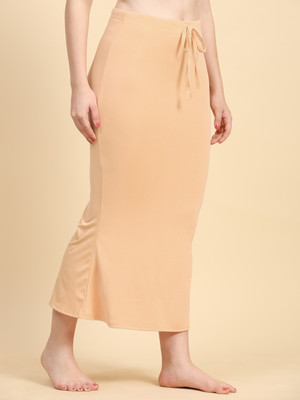 Trendmalls New.P01-LightPeach Lycra Blend Petticoat(M)