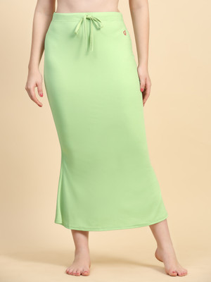 Trendmalls New.P01-PaleGreen Lycra Blend Petticoat(XXL)