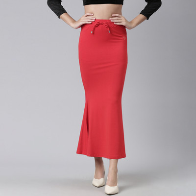 TWIN BIRDS 1192_Crimson Red Cotton Viscose Blend Petticoat(XXL)