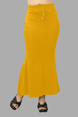 KEYU FASHION AC.B._Fish_Mustard_M_Saree Shapewear shapewear petticoat For women Lycra Blend Petticoat(M)