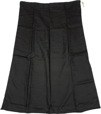 house of common Lizzy Bizzy Charcoal Black Cotton Viscose Blend Petticoat(XXL)
