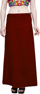 ANANT CREATION Maroon Pure Cotton Petticoat(Free)
