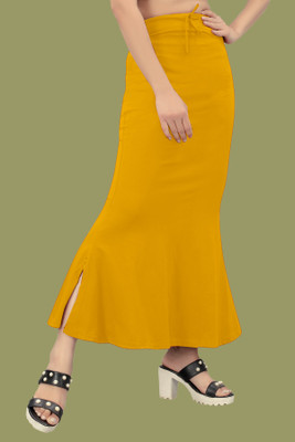 Ozberk Creation dp.._Fish_Mustard_M_Saree Shapewear shapewear petticoat For women Lycra Blend Petticoat(M)