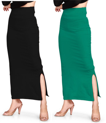 SCUBE DESIGNS ROPE_COMBO_(2PC)(A)_BLACK_&_RAMA(M) Lycra Blend Petticoat(M)