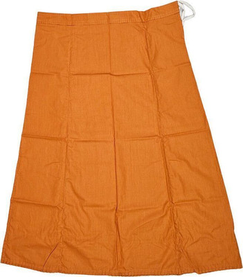 Belizzi Paridhan Dusty Orange Pleated Pure Cotton Petticoat(XL)