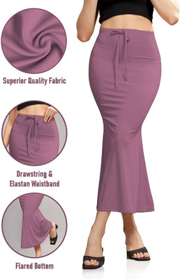 Veehaus Onion Color FISHCUT SHAPEWEAR Lycra Blend Petticoat(M)