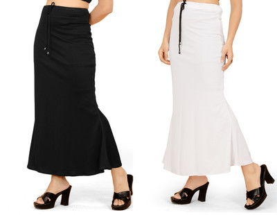 Woo THiNG Fishcut Shapewear Combo Lycra Blend Petticoat(M)