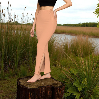 DSV ENTERPRISES Shapeware Yellow M0036 Lycra Blend Petticoat(M)