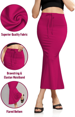 Veehaus DarkPink Shapwear for Lehenga and saree Lycra Blend Petticoat(3XL)