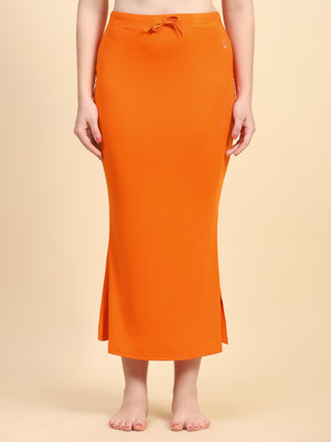 Trendmalls TM-P001-Dark Orange-M Lycra Blend Petticoat(M)