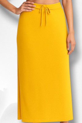 The Stanch Shapeware Yellow MT0091 Lycra Blend Petticoat(S)