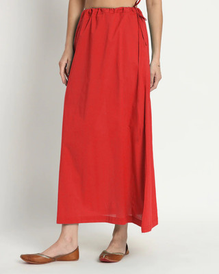 Lootnixx SP_CLASSIC_RED_F Pure Cotton Petticoat(Free)
