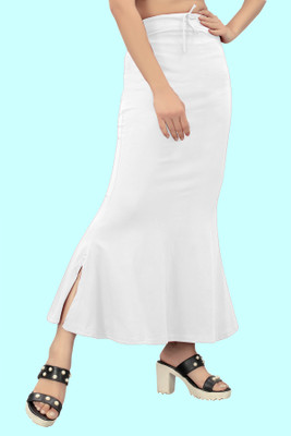 house of common FUL._Fish_White_M_Saree Shapewear shapewear petticoat For women Lycra Blend Petticoat(M)
