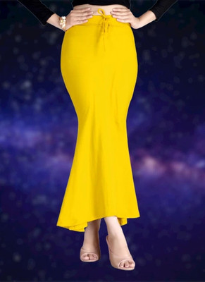 HOC LIGHT YELLOW L Lycra Blend Petticoat(XL)