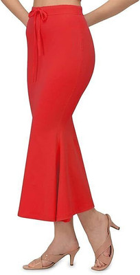 VDIHATA FASHION Red Color Shaper Petticoat With Elastic Long Under Skirt Shapewear For Saree Lycra Blend Petticoat(XXL)
