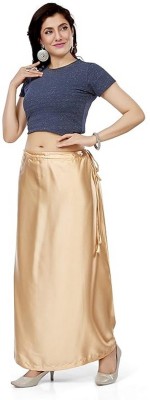 KAVYA DESIGNERS GOLDEN A2 STYLES Pure Satin Petticoat(Free)