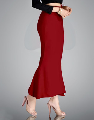 Lootnixx SWP01_Red_L Lycra Blend Petticoat(L)