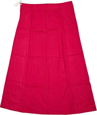 Belizs Rose Red Pleated Pure Cotton Petticoat(XL)