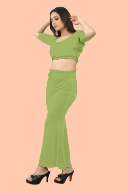 Ozberk Creation SH.__Fish_Pista_XXL_Saree Shapewear shapewear petticoat For saree Lycra Blend Petticoat(XXL)