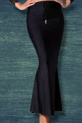 The Stanch Shapeware Black MT0092 Lycra Blend Petticoat(XXL)