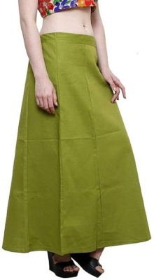 BMG Petticoat-01-Olive Green Cotton Blend Petticoat(Free)