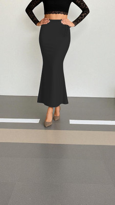 DSV ENTERPRISES Shapeware Black M0075 Lycra Blend Petticoat(XS)