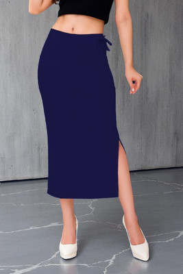 The Stanch Shapeware Navy MT0039 Lycra Blend Petticoat(XXL)