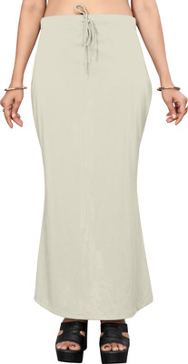 NEXSUS APPARELS OFF WHITE Lycra Blend Petticoat(L)
