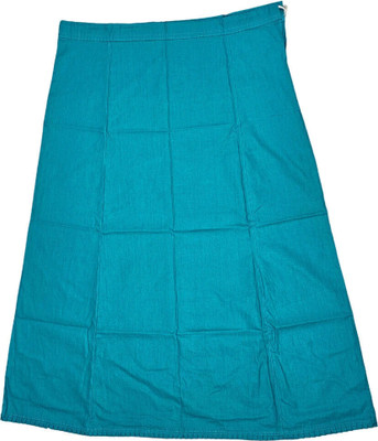 house of common Teal Blue Pleated Pure Cotton Petticoat(XL)
