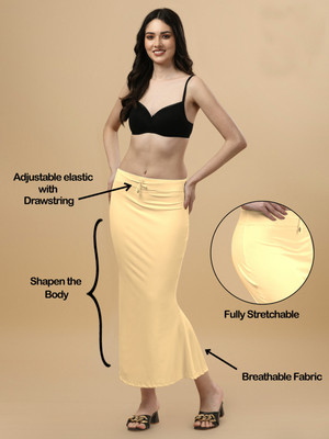 Woo THiNG Saree Shapewear women Lycra Blend Petticoat(S)