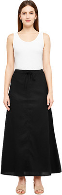 SRR Fashions Pure Cotton Saree Petticoat for Women | Long Solid Inskirt with Drawstring Pure Cotton Petticoat(Free)