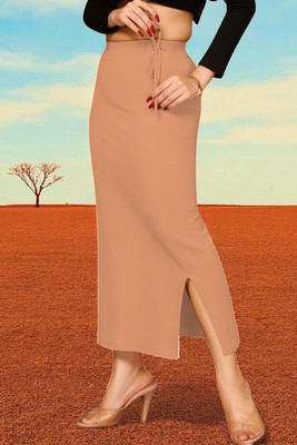 The Stanch Shapeware Peach MT0073 Lycra Blend Petticoat(XS)