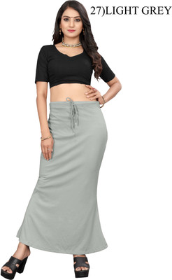 inch pinch XL-LIGHT GREY SAREE-SHAPER Lycra Blend Petticoat(XL)