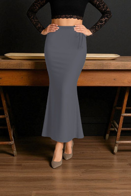 DSV ENTERPRISES Shapeware Dark Grey M003 Lycra Blend Petticoat(XS)