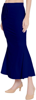Chandan Tex Fab CTF-P-Blue Lycra Blend Petticoat(M)