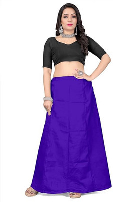 KAVYA DESIGNERS COTTON PETTICOAT DARK PURPLE S21 Pure Cotton Petticoat(Free)