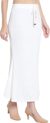 VDIHATA FASHION White Color Women Lycra Blended Fabric Saree Shapewear Petticoat Underskirt Lycra Blend Petticoat(M)