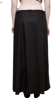 ZIAFASHION Black PURE COTTON@RY25 Pure Cotton Petticoat(Free)