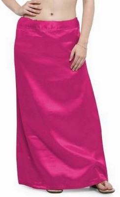 KAVYA DESIGNERS Rani Pink Pure Satin Petticoat Pure Silk, Pure Satin Petticoat(Free)