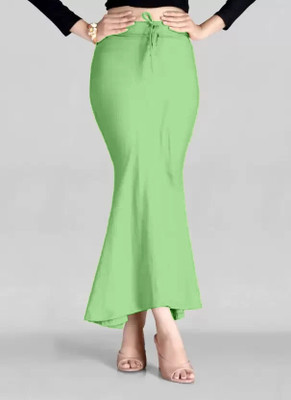 ELTRUD Flared Saree Shapewear Pista Lycra Blend Petticoat(L)