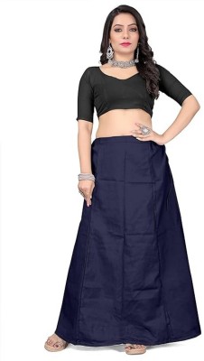 KAVYA DESIGNERS COTTON PETTICOAT BLACK S25 Pure Cotton Petticoat(Free)