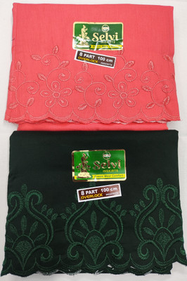 SNR Model Embroidery Inskirt/Petticoat 8 Part Pure Cotton Petticoat(XXL)