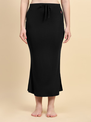 Trendmalls New.P01-Black Lycra Blend Petticoat(L)